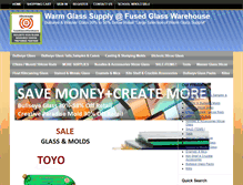 Tablet Screenshot of fusedglasswarehouse.com